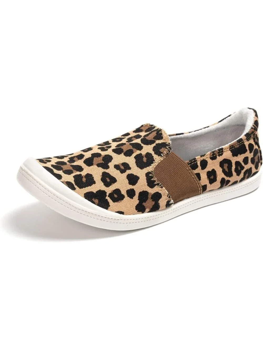 Women's Leopard Comfortable Lace-Up Breathable Walking Casual Stylish Sneakers